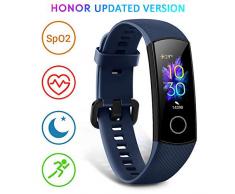 HONOR Band 5 Fitness Armband mit Pulsmesser, Wasserdicht IP68 Pulsuhren Fitness Tracker Aktivitätstracker Schrittzähler Uhr Herren- und Damensmartwatch Anruf Nachrichten beachten Blau
