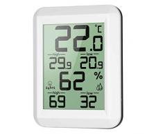 PRENKIN Digitale LCD-Thermometer-Hygrometer Elektronische Temperatur- und Feuchtigkeitsmessgerät MIN/MAX Aufzeichnungen Innenwetterstation