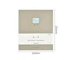 Briefmarken-Album, Album for Briefmarken, mit hohen Kapazität, gebraucht for Baby Wachstum Rekord Alben, Familie Stamp Collections, Attraktion Ticket-Postkarte-Sammlung, Grau, Grün, Blau, Braun