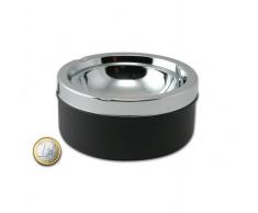 Kippaschenbecher aus Metall beschichtet Chrom poliert in schwarz matt silber glänzend