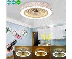 Ventilator Deckenleuchte Mit 36W LED-Beleuchtung Und Fernbedienung Deckenventilator Ultra Leise Lüfter Licht Dimmbare Deckenlampe Kinderzimmer Schlafzimmer Wohnzimmer Innen Deckenbeleuchtung Fan Lampe