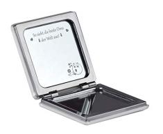 Kosmetikspiegel mit Gravur SO SIEHT DIE BESTE OMA DER WELT AUS Handtaschenspiegel Klappbar Spiegel Kompaktspiegel Reisespiegel als Geschenk