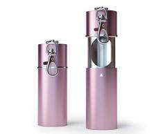 1 x Zigaretten Taschenascher Taschenaschenbecher geruchsdicht | Reise-Aschenbecher - Aschenbecher für unterwegs - Aschenbecher to go (Rosé Gold)