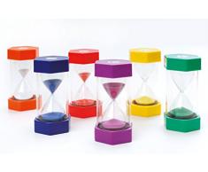 Maxi SANDUHREN 6er Set - 1, 3, 5, 10, 15, 30 Minuten - Schule - große Zahnputzuhr für Kinder