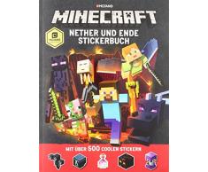 Minecraft, Nether und Ende - Stickerbuch: mit über 500 coolen Stickern