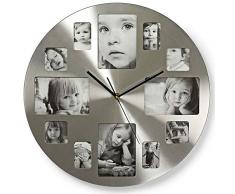 TronicXL Wanduhr mit Bilderrahmen 40cm modern für Küche Büro Wohnzimmer Uhr