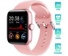 LIFEBEE Smartwatch, Fitness Armband Touchscreen IP68 Wasserdicht Fitness Tracker Smart Watch Fitness Uhr Sportuhr Blutdruckmessung Schrittzähler Schlafmonitor Damen Herren Pulsuhren für Android iOS