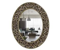 YBGW Standspiegel Groß Klassischer Geschnitzter Rand Dekorativer Spiegel Wandmontierter Ovaler Spiegel Badezimmerspiegel Badezimmerspiegel Toilettenspiegel