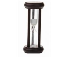 Teeuhr – Sanduhr – Küchenuhr – im ansprechender Optik aus dunklem Holz und Glas