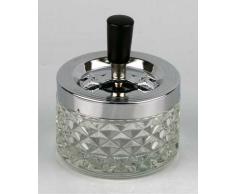 Drehascher chrom/Glas transparent 9.5cm