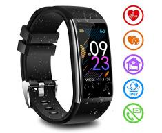 Fitness Armband mit Pulsmesser Blutdruckmessung Fitness Uhr Wasserdicht IP67 Fitness Tracker mit Pulsuhren Aktivitätstracker Schlafmonitor Schrittzähler Kalorienzähler Smart Armband uhr Herren Damen