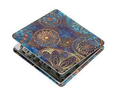 Shidan Metall Tragbarer Taschenspiegel Zweiseitiger Klappbarer Kosmetikspiegel für unterwegs mit 1X / 3X Vergrößerungsspiegel