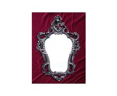 Shabby Chic Schwarz Silber Dulacolor Wandspiegel Spiegel Barock Antik 50X76 Wanddeko