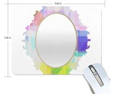 Mauspads geometrische Splash Barockspiegel Premium strukturierte Mauspad Pad rutschfeste Gummibasis Mousepad für Gaming Computer Laptop