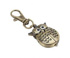 Demarkt Eule Schlüsselanhänger Schlüsselring Eule Uhr Legierung Kreativ Rucksack Anhänger Auto Schlangenkette Schlüsselbund Schlüssel Zubehör