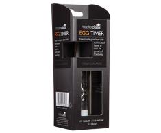 KitchenCraft KCMCEGGTIM, Master Class 3-Minuten-Sanduhr, Edelstahl, silber, 4.40 x 4.40 x 8.1 cm