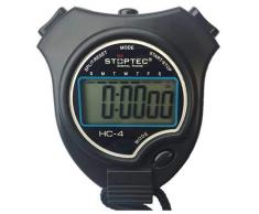 Schütt Stoppuhr Stoptec HC-4 / Stoppuhr mit großem Display/Digitale Stoppuhr mit Uhrmodus, Datum, Alarm, Stundensignal… (ohne Trillerpfeife)