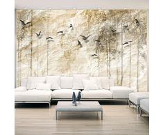 Vlies Fototapete 150x105 cm - 3 Farben zur Auswahl - Top - Tapete - Wandbilder XXL - Wandbild - Bild - Fototapeten - Tapeten - Wandtapete - Wand - Vogel Stein Wald b-C-0001-a-b