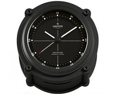 Wempe Schiffsuhr Navigator II Aluminium matt schwarz eloxiert