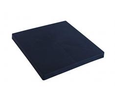 ARTECSIS Pflanzenroller aus Kunststoff rechteckig Innen-/ Aussenbereich, Rolluntersetzer für Blumentöpfe, anthrazit, 40 cm