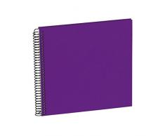 Semikolon (353042) Spiral Album Piccolino plum (lila) - Spiral-Fotoalbum mit 20 Seiten u. Efalin-Einband -Fotobuch mit cremeweißem Fotokarton