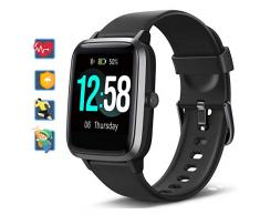 Blackview Smartwatch, Fitness Uhr Voller Touch Screen Fitness Tracker mit Pulsmesser, 5ATM Wasserdicht, Aktivitätstracker Sportuhr Schrittzähler Damen für Herren Stoppuhr für iOS Android