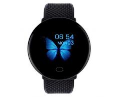 MANjia96COco D19 BT4.0 Smart Watch, Schlafüberwachung Fitness Armbanduhr mit Pulsuhr Fitness Tracker Sportuhr -Wasserdichtes Armband