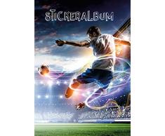 Z-Design AVERY Zweckform Stickeralbum Fußball, Stickerbuch leer, Album zum Sammeln, Sticker Sammelalbum blanko, Jungen Geschenke, A5, 16 Seiten 1 Album für Jungen 4004182577929