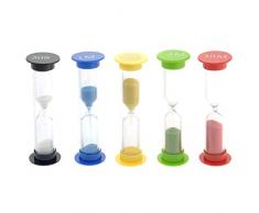 JUSTDOLIFE 5 STÜCKE Sanduhr Zeit Sanduhr für Kinder