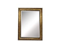 Kreativer Schminkspiegel Badezimmerspiegel, Vintage Rechteckiger Polymer Goldrahmen Wandhalterung Wunderschöner antiker Familienschlafzimmer-Waschtisch Dekor Großer Spiegel, 60 x 80 cm Eingang dekor