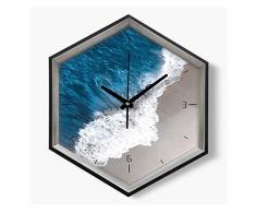 HJW Praktische Wandpendeluhr Silent-Wanduhr, Wohnzimmer-Wand-Dekoration Schlafzimmer Küche Clock Leicht Zu Lesen Große Digitale Wanduhr Wanduhr,5