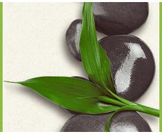 Livingwalls pop.up Panel Hot Stones, selbstklebendes Panel, hellelfenbein, grau, grün, 943651