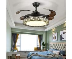 Generic 42” Deckenventilator Licht Decken Ventilator LED Lampe Wohnzimmer Leuchte mit Fernbedienung