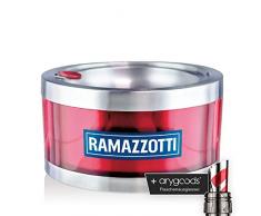 Ramazzotti Aschenbecher Ashtray Glas Gläser Windaschenbecher Gastro NEU + anygoods Flaschenausgiesser
