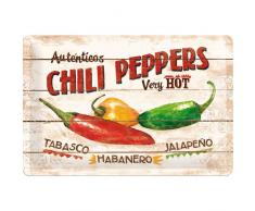 Nostalgic-Art 22186 Home und Country Chili Peppers Blechschild, 20 x 30 cm