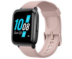 YAMAY Smartwatch,Fitness Armbanduhr mit Blutdruck Messgeräte,Pulsoximeter,Pulsuhren Fitness Uhr Wasserdicht IP68 Fitness Tracker Schrittzähler Uhr für Damen Herren Smart Watch für iOS Android Handy