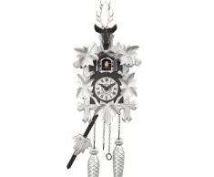 Eble Kuckucksuhr Kuckuckuhr Echtholz NEU batteriebetriebenes Quartzwerk Kuckuckruf Modern Style 31cm- 17530