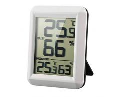 Flushzing Digital LCD Funk-Thermometer Hygrometer mit Transmitter Temperatur-Feuchtigkeits-Test-Meter-Innenwetterstation