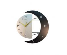 GJJSZ Moderne dekorative Pendel-Wanduhr aus Holz-batteriebetriebene stille und Nicht tickende große Modeuhren für Wohnzimmer zu Hause,kreativ,Wanduhr