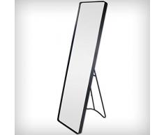 DRULINE 1 x Garderobenspiegel Standspiegel Ganzkörperspiegel (Blauanthrazit) 115 cm x 30,5 cm x 4 cm