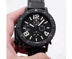 GFDSA Chronograph Stoppuhr Herren U Chronometer U42 Chimäre Silber Titan Matt Kuhleder Bootsuhr Limited 42mm Weiß