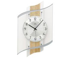 Moderne Wanduhr mit Funkwerk, Funkuhr, batteriebetrieben AMS -Sonoma 48cm- 5520