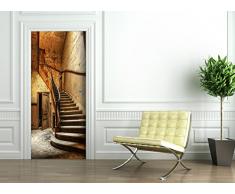 StickerProfis Türtapete selbstklebend TürPoster - ALTE TREPPE - Fototapete Türfolie Poster Tapete