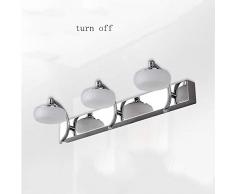 WLG Doppelkopf/Drei Led-scheinwerfer Moderne Badezimmerspiegel/Spiegelschrank/Wandkosmetikspiegel Speziallampen Hotelwandlampen Kosmetikspiegellampen Badlampen,Weißes Licht,45cm-15W