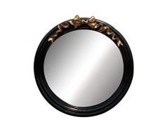 Kreativer Schminkspiegel Badezimmerspiegel, Wandspiegel, Retro Ovaler Harzrahmen, Handgefertigt, Shabby Chic, Zuhause, Waschtisch, Schönheitssalon, Dekorativer Goldspiegel Eingang Dekorativer Spiege