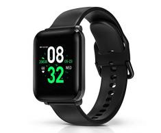 Smartwatch, BlitzWolf IP68 wasserdichte Smartwatch Fitness Tracker Sportuhr Uhr Intelligente Armbanduhr 1,3 Zoll HD-Bildschirm mit Pulsmesser, Schrittzähler, Schlaf-Monitor für iPhone Android