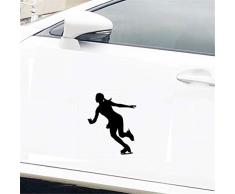 Dkisee Sport-Wandaufkleber für weibliche Eiskunstläuferinnen, 15,2 cm Vinyl-Aufkleber, trendiger Hipster-Aufkleber für LKW, Stoßstange, Fenster, Laptop, Spiegelwände