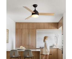 NEWSEE Deckenventilator, Deckenleuchte mit Ventilator (inkl. Fernbedienung) kann in 3 Stufen unterteilt werden, 48 Zoll, geeignet für Sommer