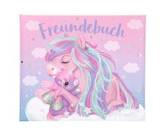 Depesche 10574 Freundebuch Ylvi und die Minimoomis, hellblau, ca. 17 x 20,5 x 1,5 cm, bunt