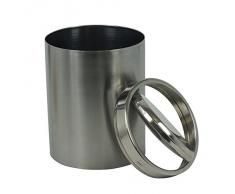 KELA 21382, Schwingdeckeleimer 7,0 l, Edelstahl, Ari, Silber Matt